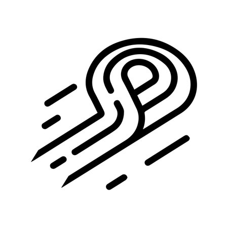 Race Track icon or modern line symbol. Vector line art and icon design with bold outline. Black and white Pixel Perfect minimalistic symbol isolated white background. Silhouette simple thin signのイラスト素材