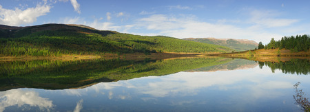 Mountain lake Ulagan plateau Altaiの写真素材