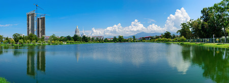 City skyline of Batumi resort in Adjara region Georgia.の写真素材