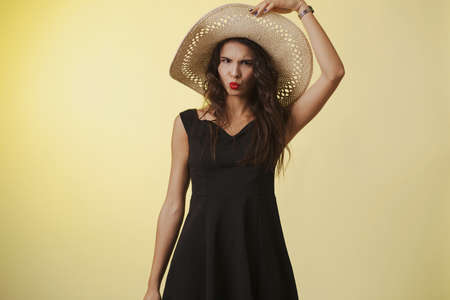 Fashion photo of beautiful ladyの写真素材