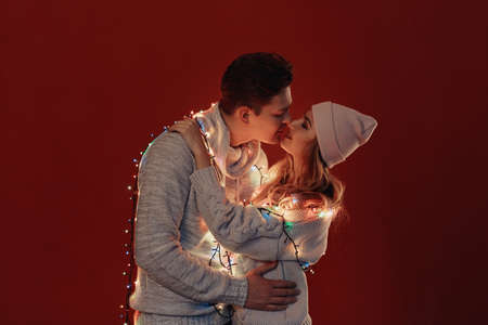 Happy young couple in love