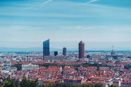 Lyon, France - May 7, 2019. City view of Lyon Franceのeditorial素材