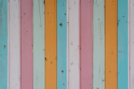 Beautiful wooden boards of different colors. Background textureの写真素材