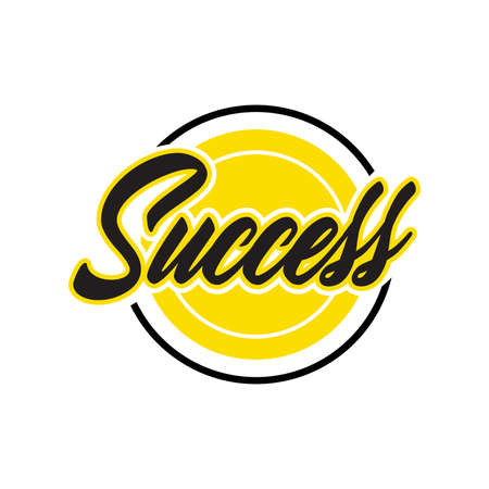 Success lettering logosのイラスト素材