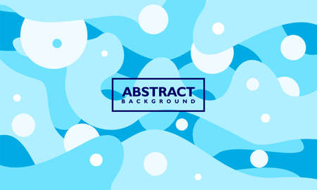 Abstract background vector template. with blue wavy shape. For poster, banner and others