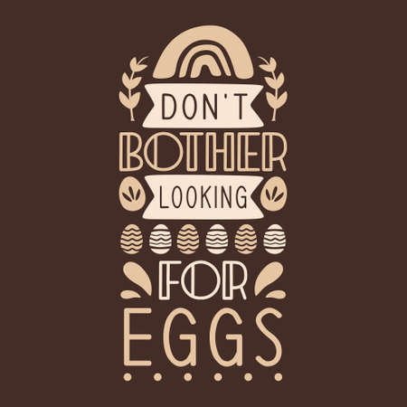 Easter day inspirational quote background with hand drawn lettering typographyのイラスト素材