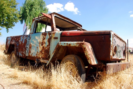 abandoned truckの写真素材