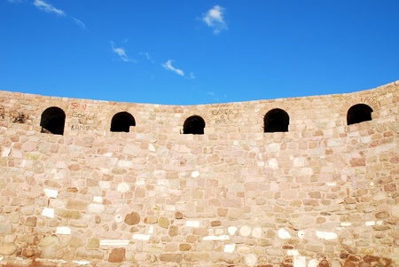 Ankara,Turkey, May 19, 2010 - Ankara castle and blue skyのeditorial素材