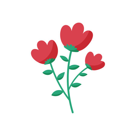 Line art design cartoon flower illustration.のイラスト素材