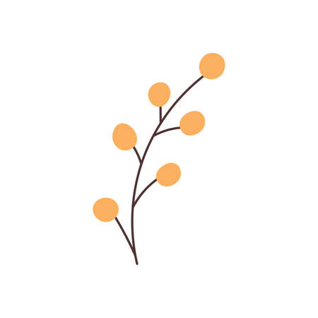 Hand drawn branch element vectorのイラスト素材