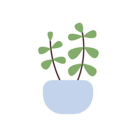 Hand drawn home plant element vectorのイラスト素材