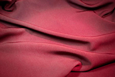 Red silk. A photo close up.の写真素材