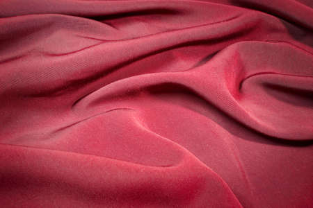 Red silk. A photo close up.の写真素材
