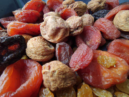 Mix of dried fruits (prunes, raisins and apricots)