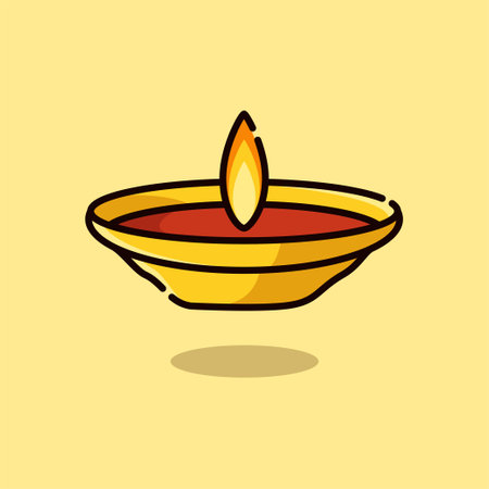 Illustration vector graphic of Diwali lamp. Perfect for Diwali, Diwali day, etc.のイラスト素材