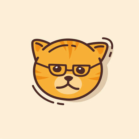 Illustration vector graphic of a cat. Perfect for children's book illustration, stickers, etc.のイラスト素材