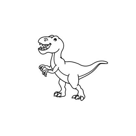 Illustration vector graphic of the dinosaur. Perfect for children's books, etc.のイラスト素材