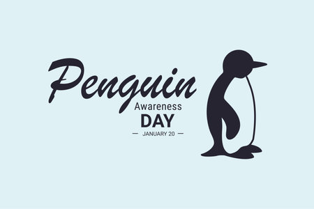 Illustration vector graphic of Penguin Awareness Day. The illustration is Suitable for banners, flyers, stickers, Card, etc.のイラスト素材