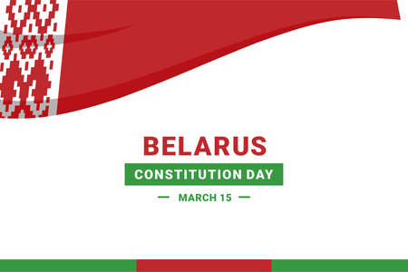 Belarus Constitution Day. Vector Illustration. The illustration is suitable for banners, flyers, stickers, cards, etc.のイラスト素材