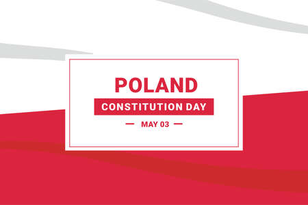 Poland Constitution Day. Vector Illustration. The illustration is suitable for banners, flyers, stickers, cards, etc.のイラスト素材