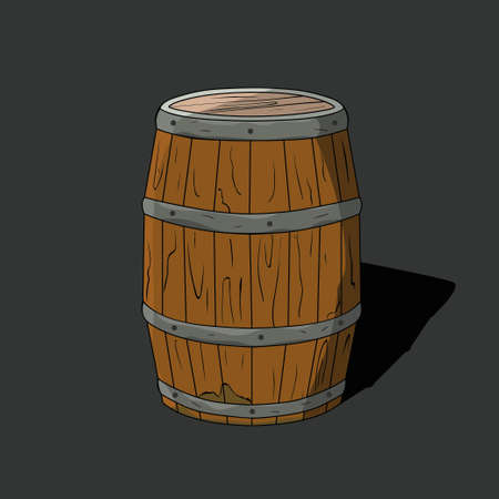 wooden barrel