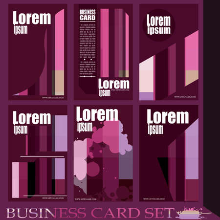 Business Card Stylish and modern vector setのイラスト素材
