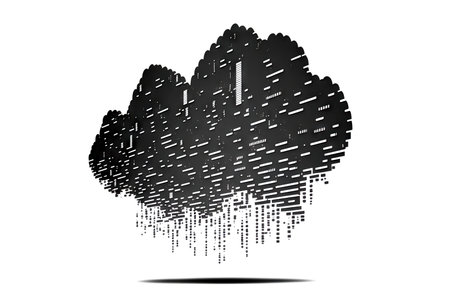 Technology data center on cloud service. cloud computing concept. Generative AIの素材