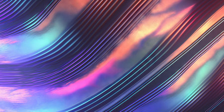 Abstract trendy neon texture background. Generative AIの素材