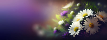 Colorful vibrant bouquet of various flowers. Generative AIの素材