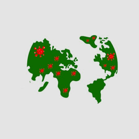 Virus Logo Design Vectorのイラスト素材