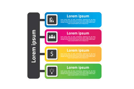 Square Infographic Templateのイラスト素材