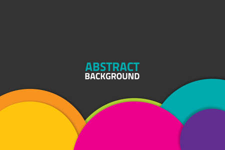 Abstract circular or round Background templateのイラスト素材