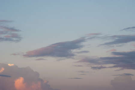 Unusual and beautiful evening clouds.