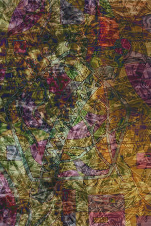 A pattern on the color background .の写真素材
