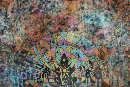 Creative background image of relaxation and meditation.の写真素材