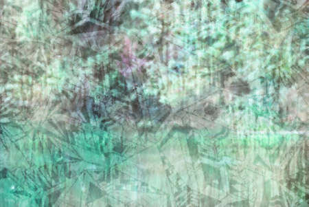 A pattern on the green background .