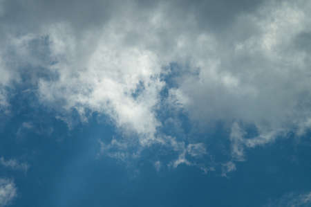 A blue day sky with rare beautiful clouds for the designer's background.