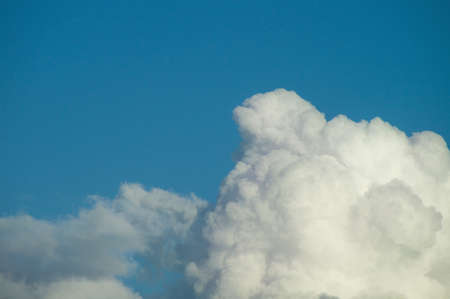 A blue day sky with rare beautiful clouds for the designers background