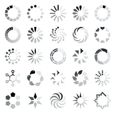 Preloader Elements. set of preloader design elements.のイラスト素材