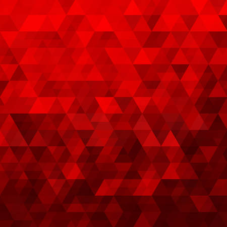 Red Abstract Geometric Triangle Background - Vector Illustration