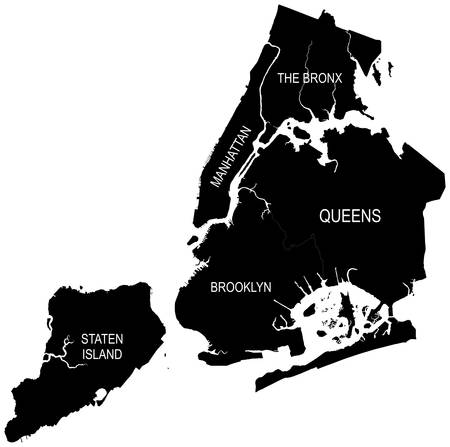 New York Vector Mapのイラスト素材