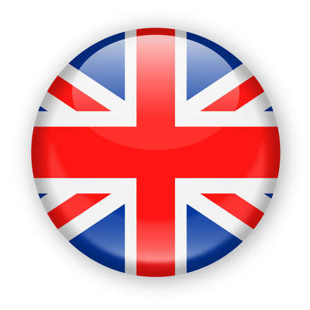 United Kingdom Flag Vector Round Icon - Illustrationのイラスト素材