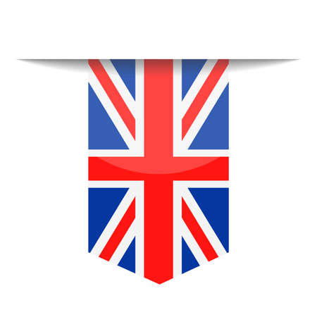 United Kingdom Flag Vector Bookmark Icon - Illustrationのイラスト素材