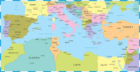 Map illustration.のイラスト素材