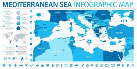 Map illustration.のイラスト素材