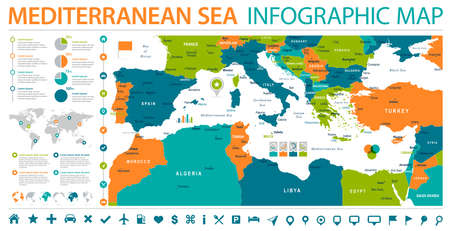 Map illustration.のイラスト素材