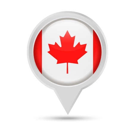 Country's National Flag Round Pin  Icon - Illustrationのイラスト素材