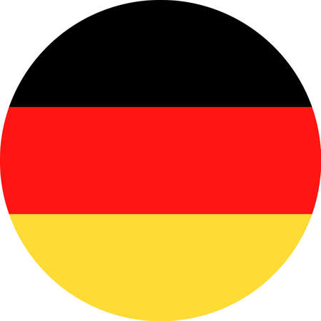 Germany Flag Vector Round Icon  Illustrationのイラスト素材
