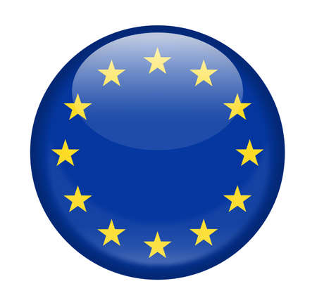 European Union Flag Vector Round Icon - Illustrationのイラスト素材