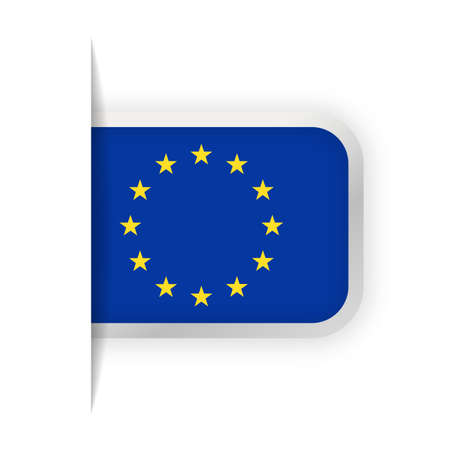 European Union Flag Vector Icon - Illustrationのイラスト素材
